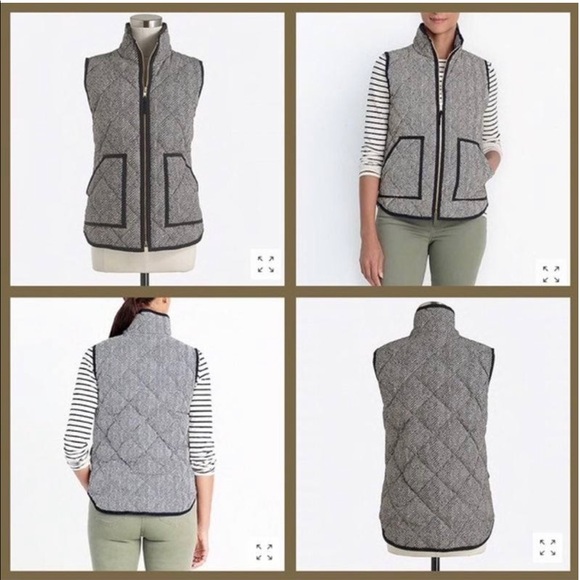 J. Crew Houndstooth Black Vest - Picture 4 of 8